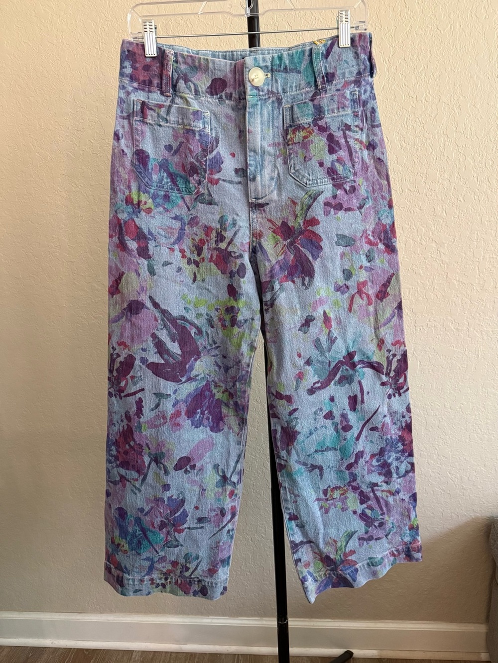Maeve Colette High-Rise Wide-Leg Cropped Jeans - Anthropologie - 29 - Picture 2 of 13